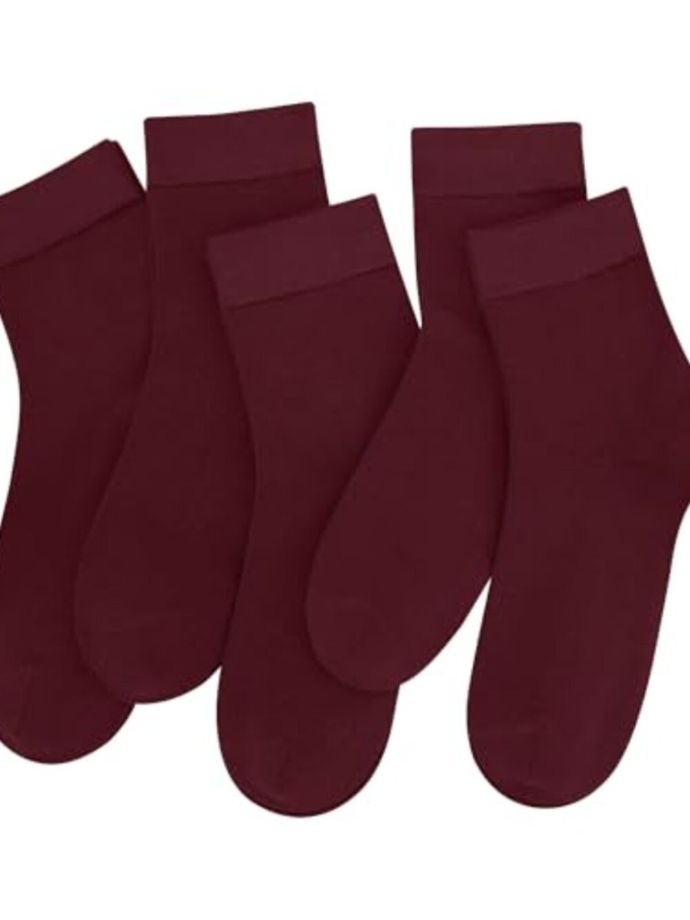 Bamboo Viscose Ankle Socks Crew Quarter Breathable Odor Resistant 5 Pairs